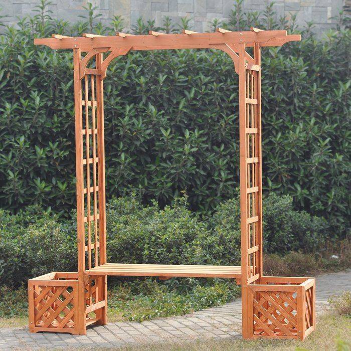 A Grape Arbor Bench Trellis Elegant Grape Arbor Arbor