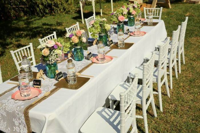 Karas Party Ideas Vintage Enchanted Garden Birthday Party