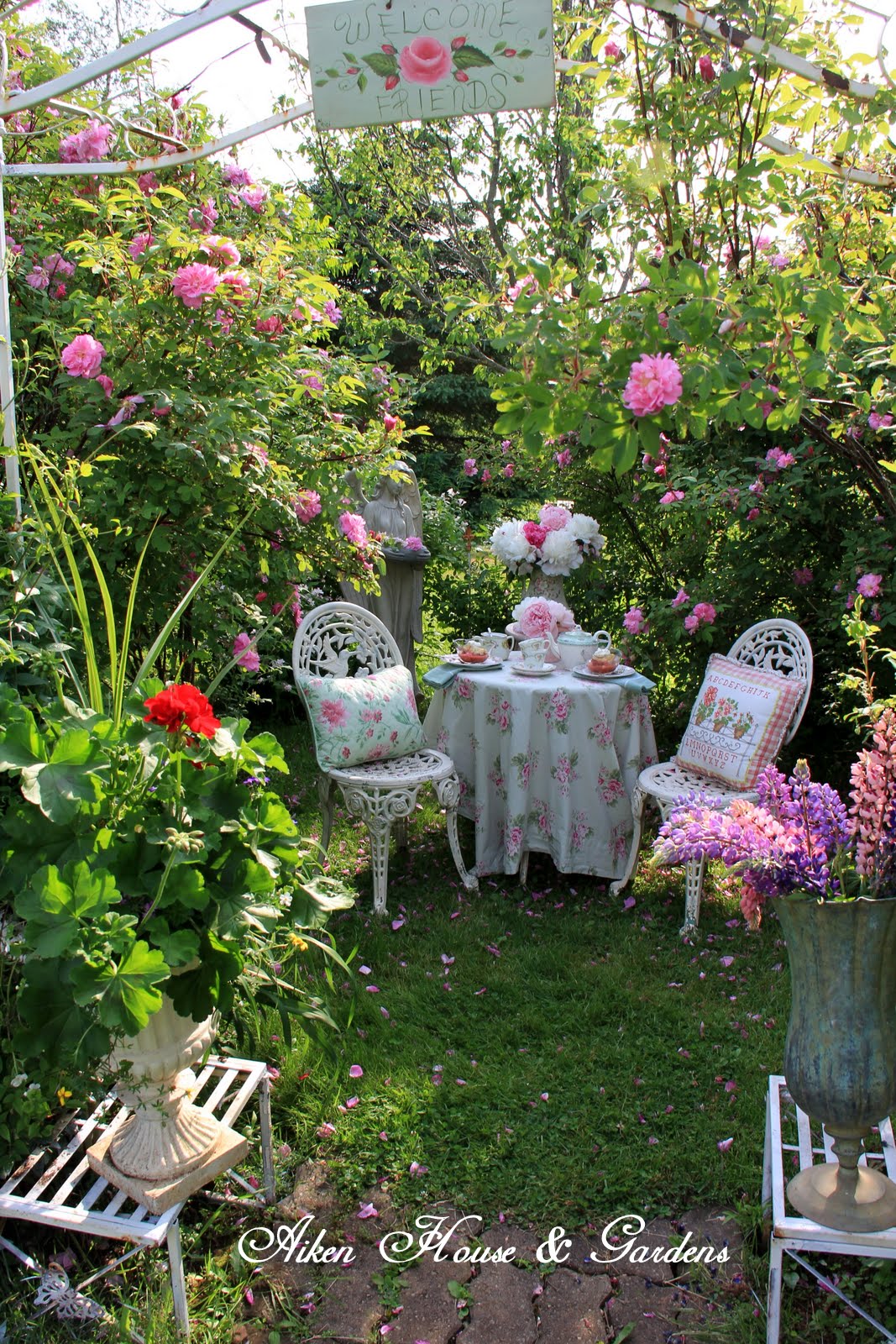 A Rose Garden Tea Party