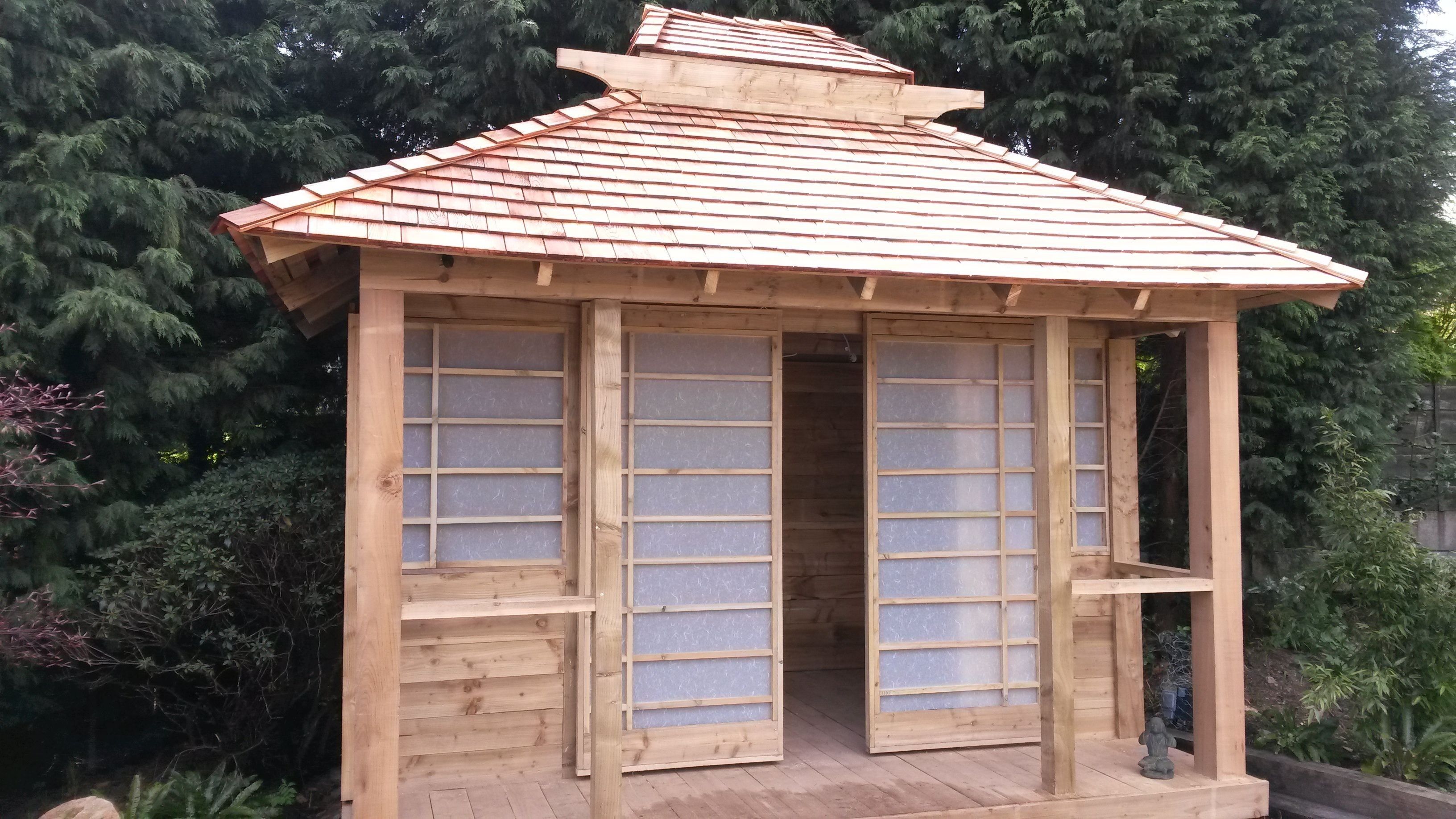 A Japanese Tea House Asian Garden Shed