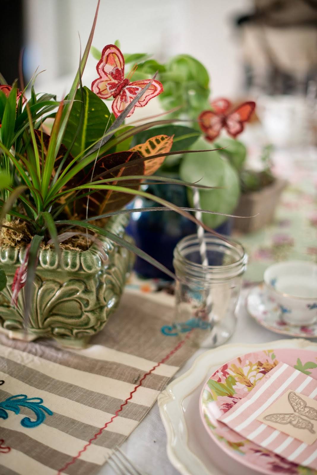 Fairy Garden Tea Party Tablescape