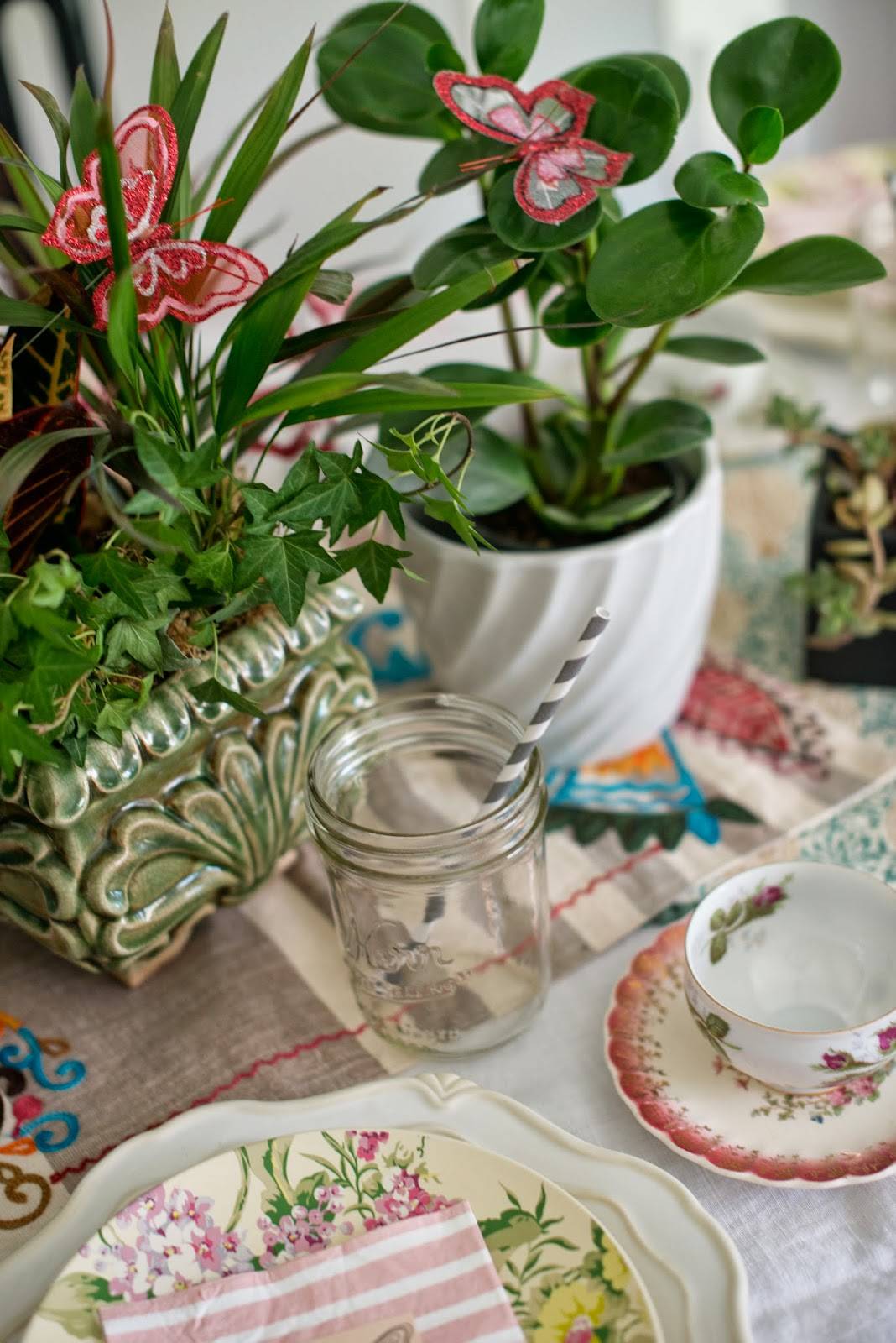 Fairy Garden Tea Party Tablescape