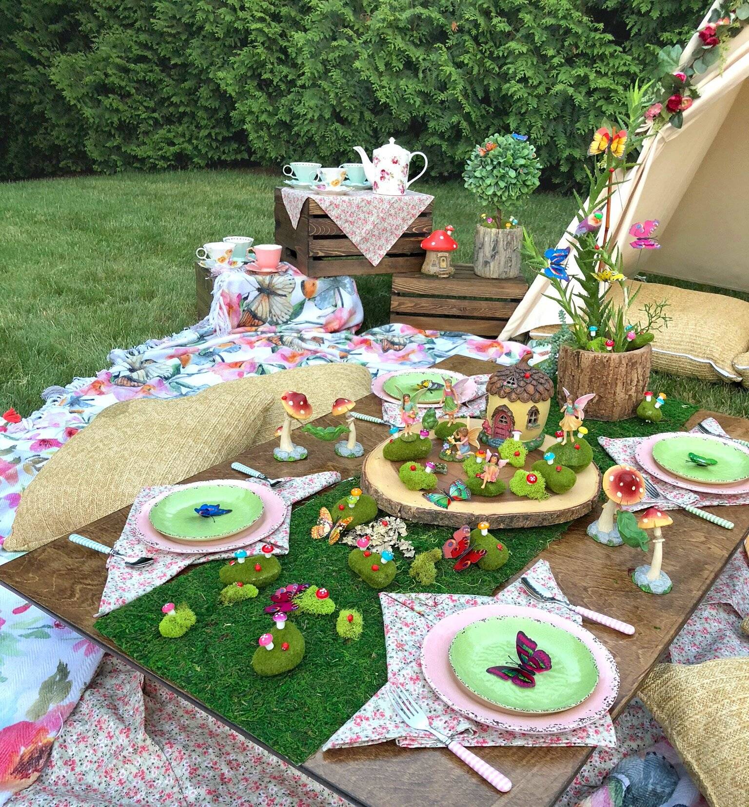 Raleys Fairy Garden Tea Party Poppy Grace Tea Party Garden