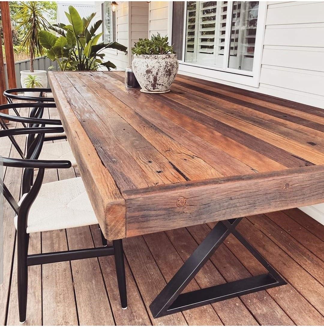 Rustic Outdoor Patio Table Design Ideas Diy
