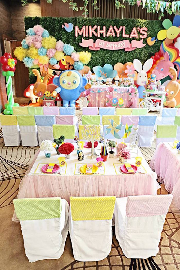 Karas Party Ideas Sunny Garden St Birthday Party