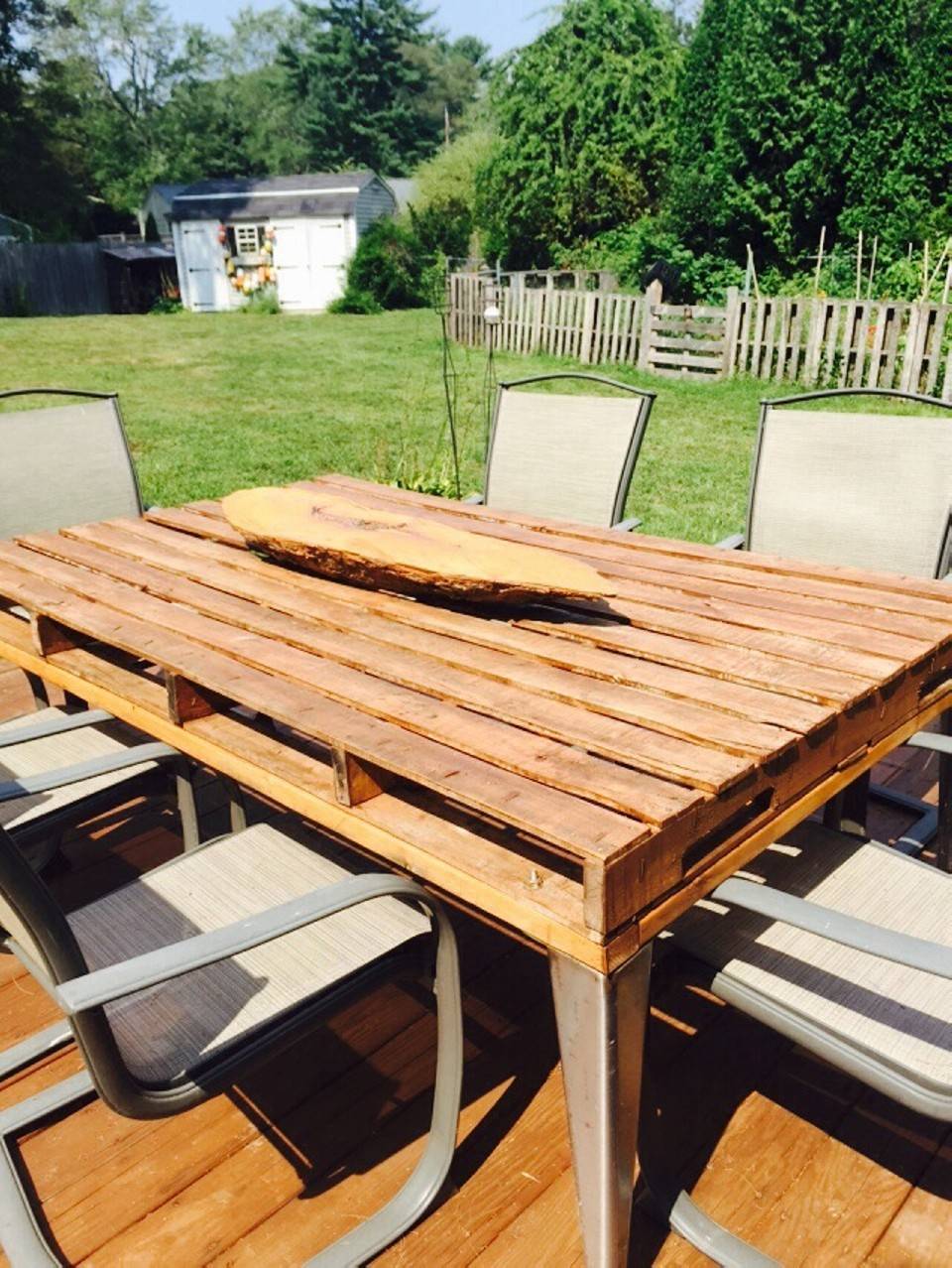 Turquoise Picnic Table