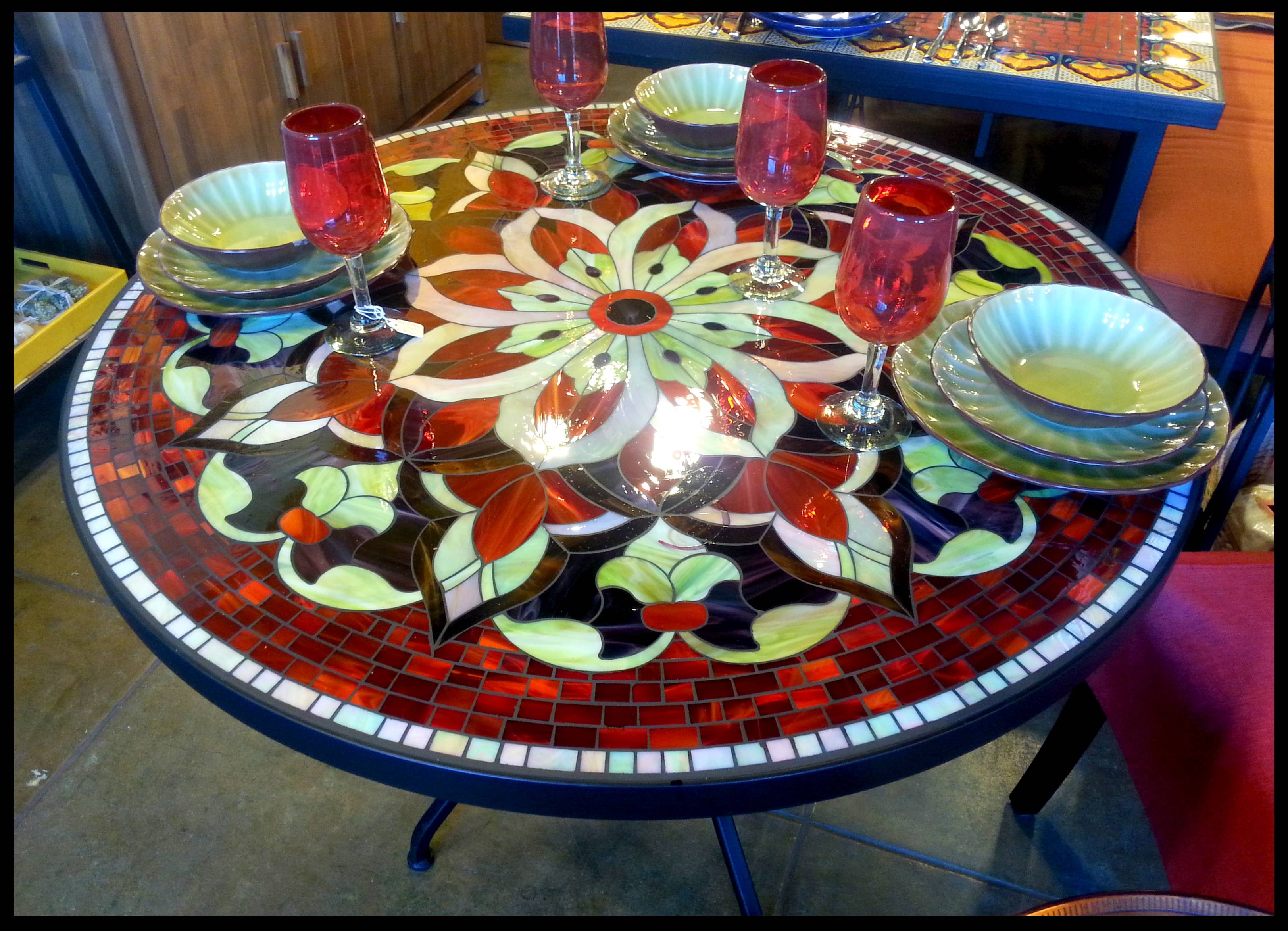 Best Design Mosaic Patio Ideas Decoratoo Mosaic Furniture