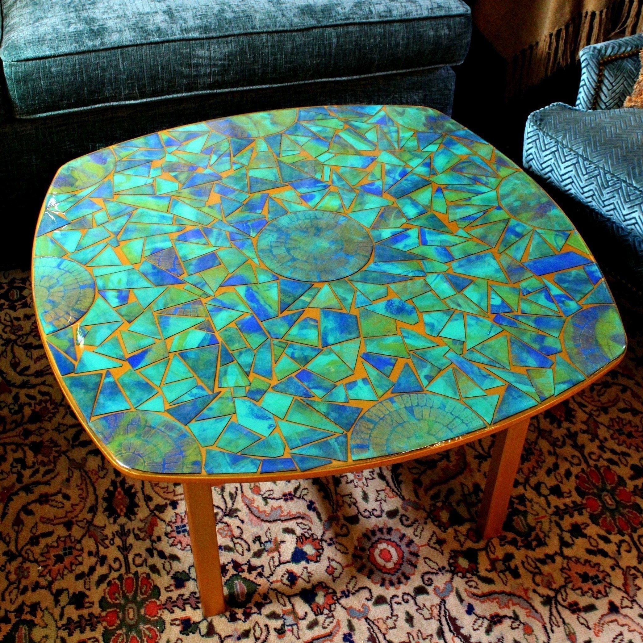 Tile And Glass Mosaic Tables