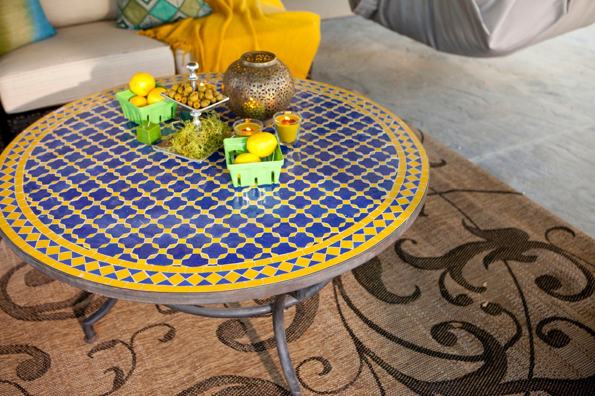 Tile And Glass Mosaic Tables Mosaic Tile Designs