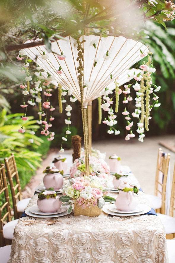French Parisian Garden Quinceaera Party Ideas