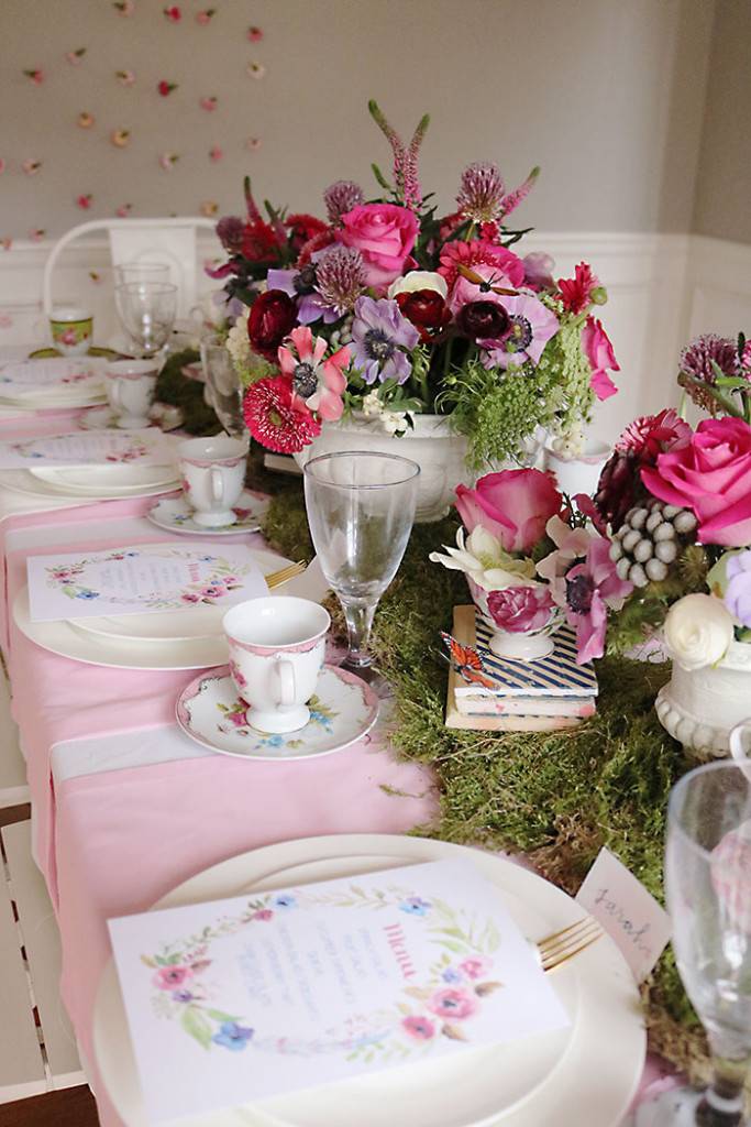 Fairy Garden Tea Party Tablescape