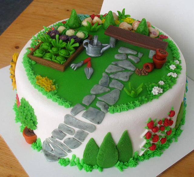 English Garden Birthday Cake