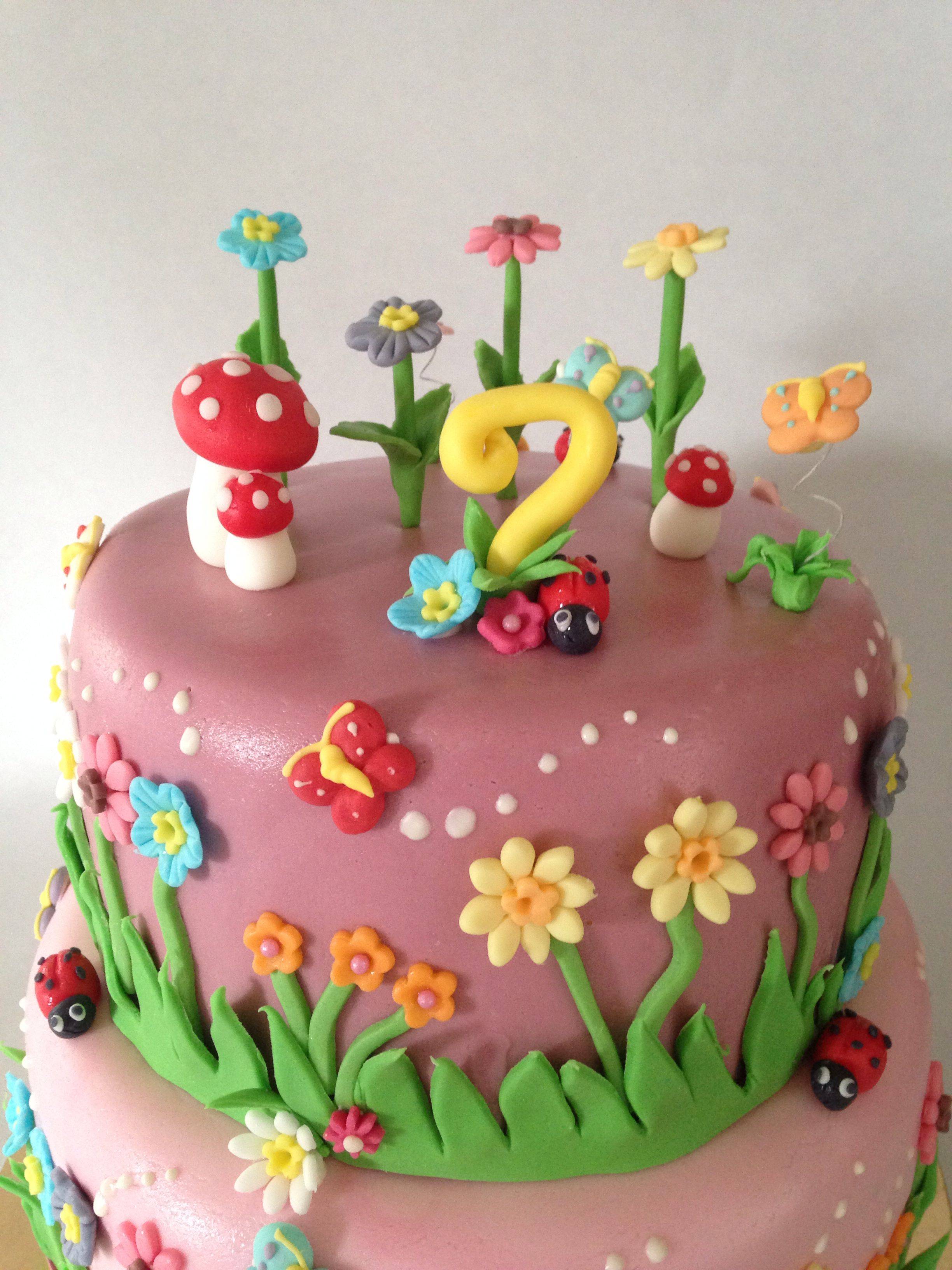 English Garden Birthday Cake