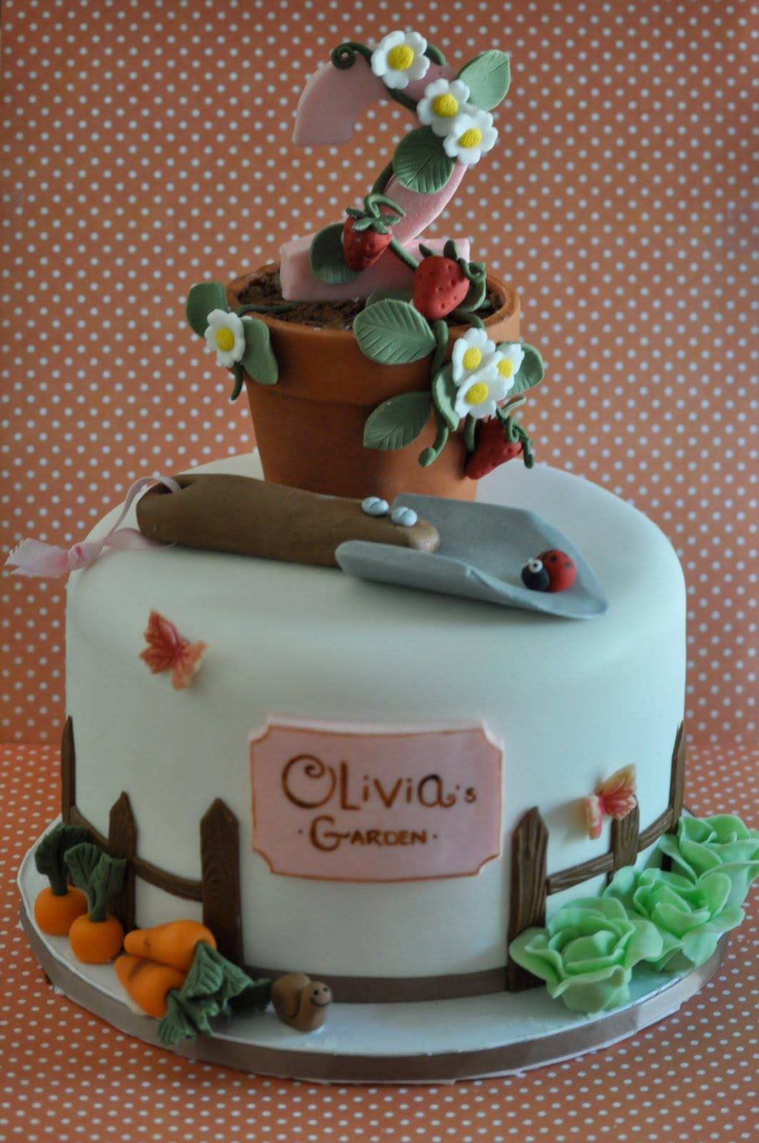 Gardening Themed Cake Bakery Cakes