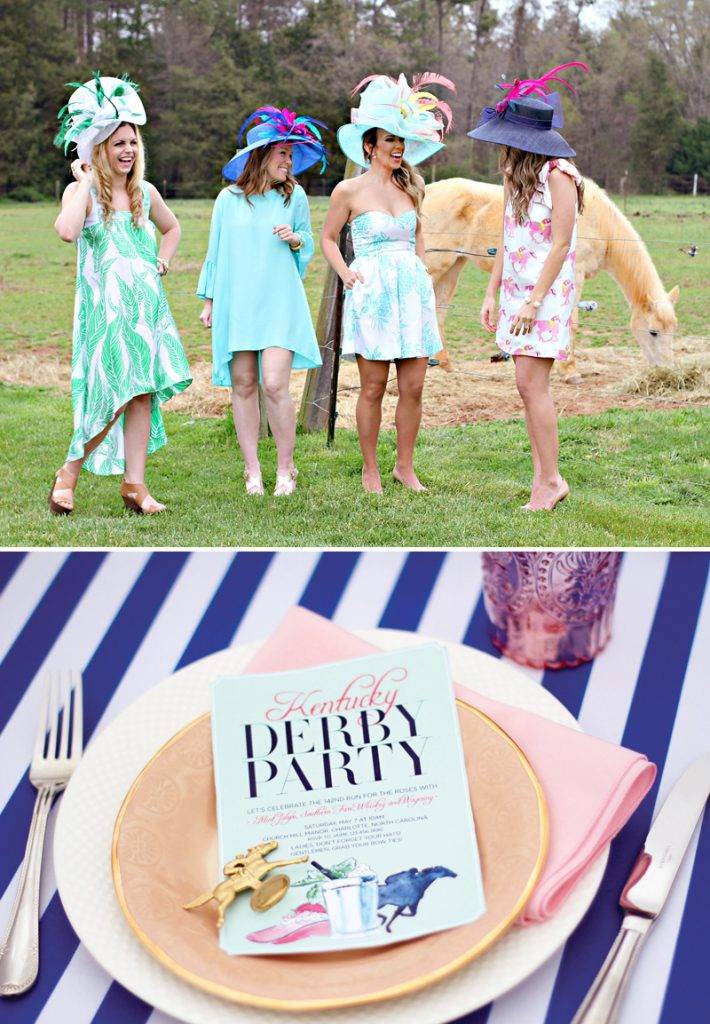 Festive Elegant Kentucky Derby Garden Party
