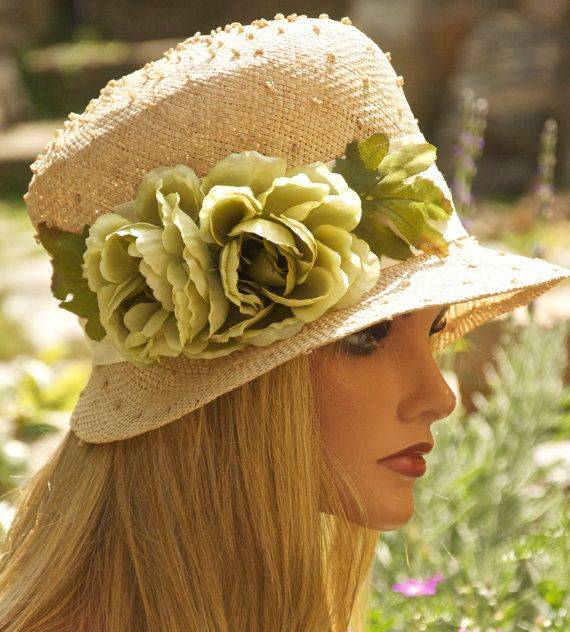 Hat Straw Garden Parties