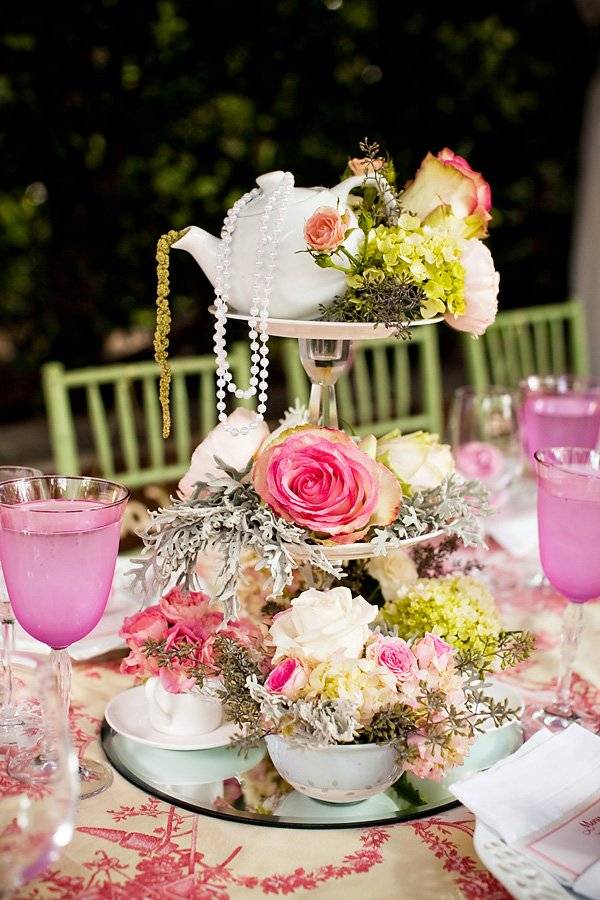 Boho Tea Party Centerpiece