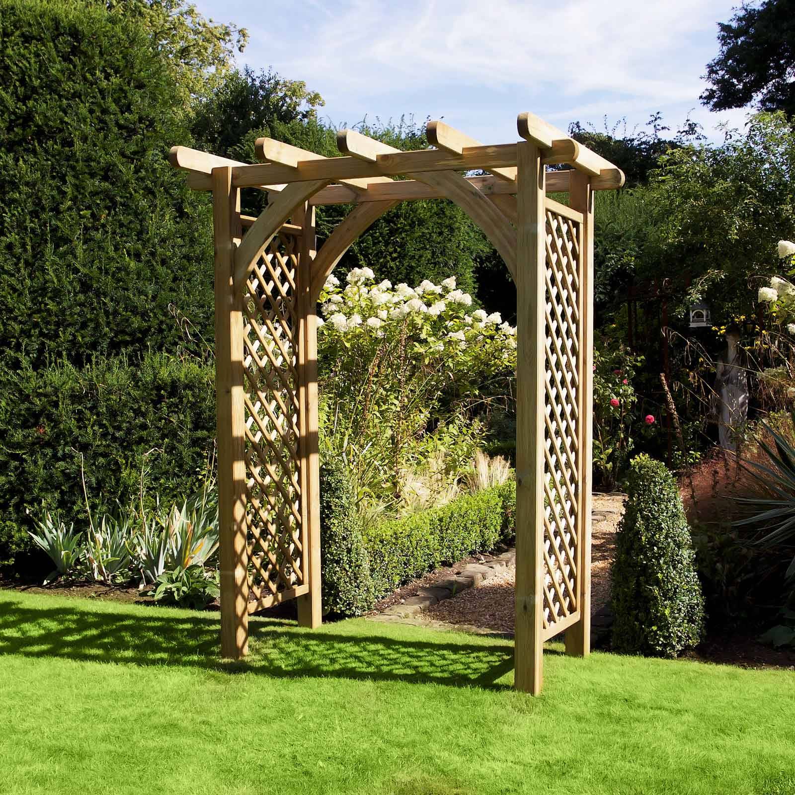 Colchester Garden Arch Arbor Black Arbors