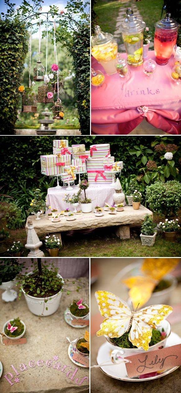 Boho Vintage Tea Party Centerpiece