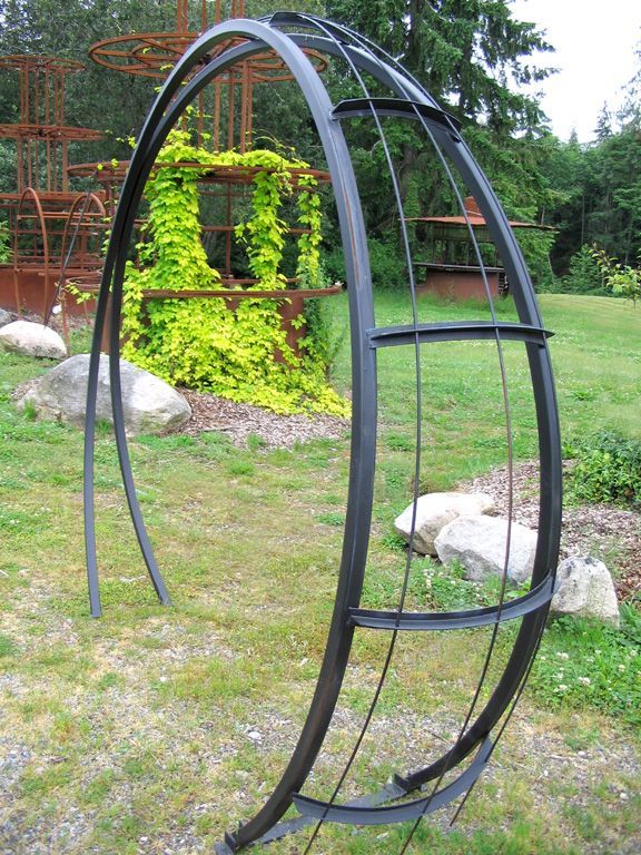 Metal Garden Arch Trellis Outdoor Decorations