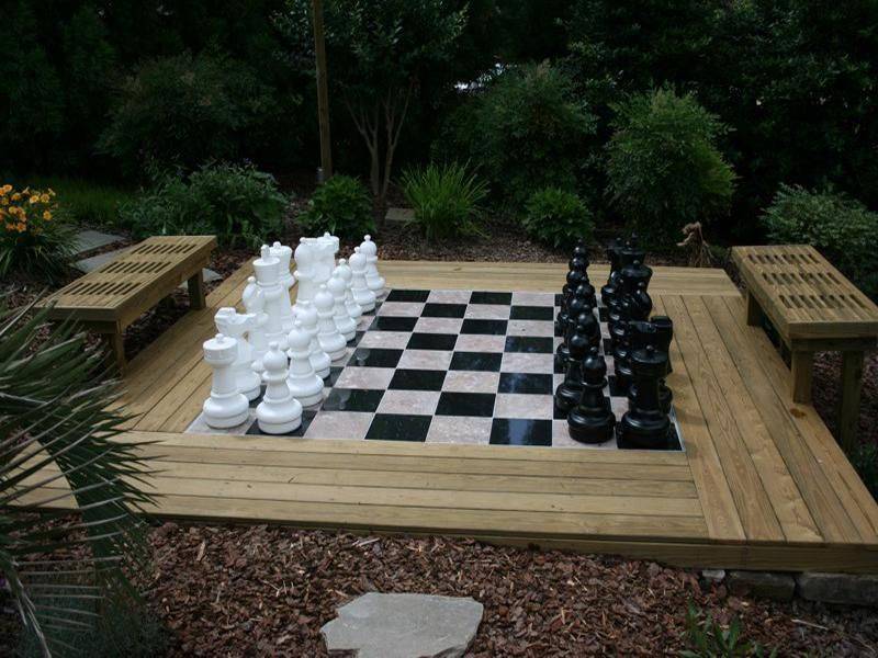 Diy Garden Chess Board