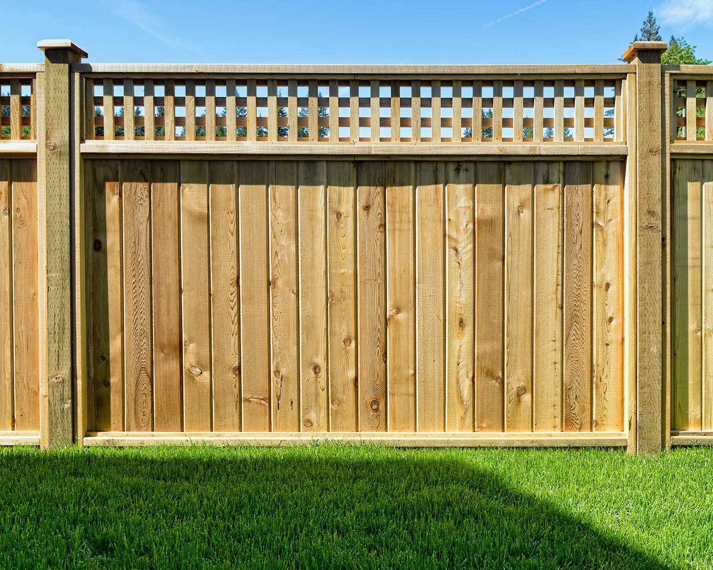 X Black Framed Cedartone Fence Panel Outdoor Essentials Wood