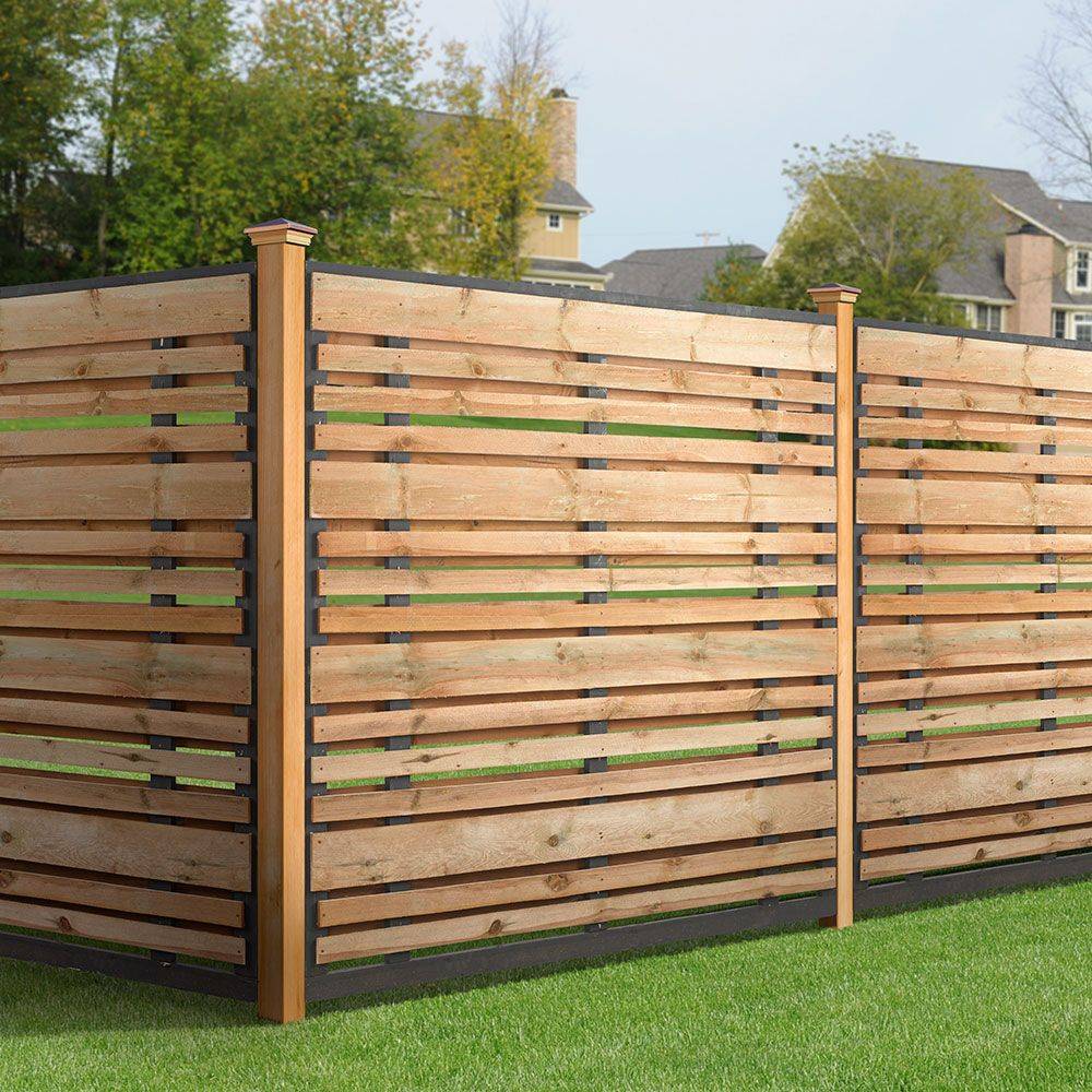 Modern Horizontal Wood Fence Fence Design