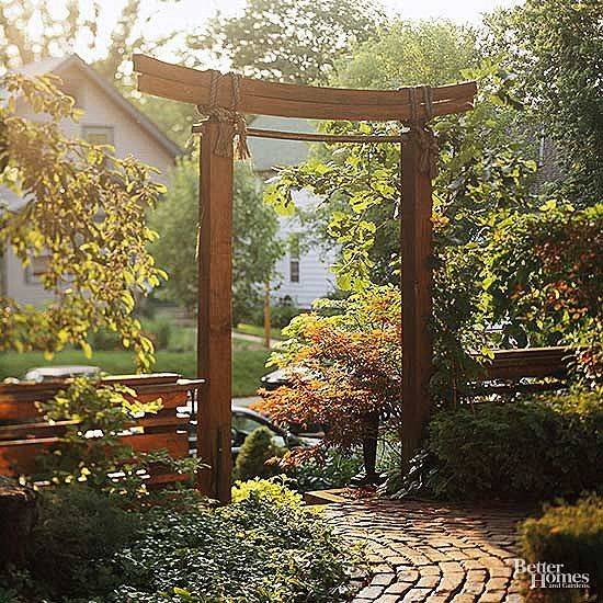 Asian Inspired Garden Gate Asian Garden