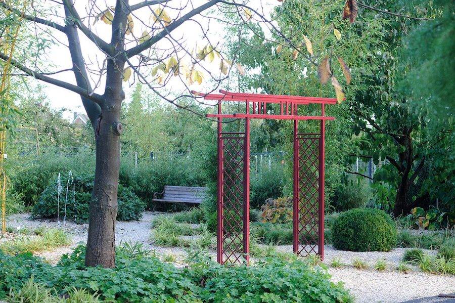 Japanese Shinto Temple Myojin Style Wooden Torii Garden Arbor