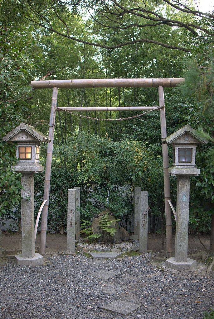 Japanese Shinto Temple Myojin Style Wooden Torii Garden Arbor