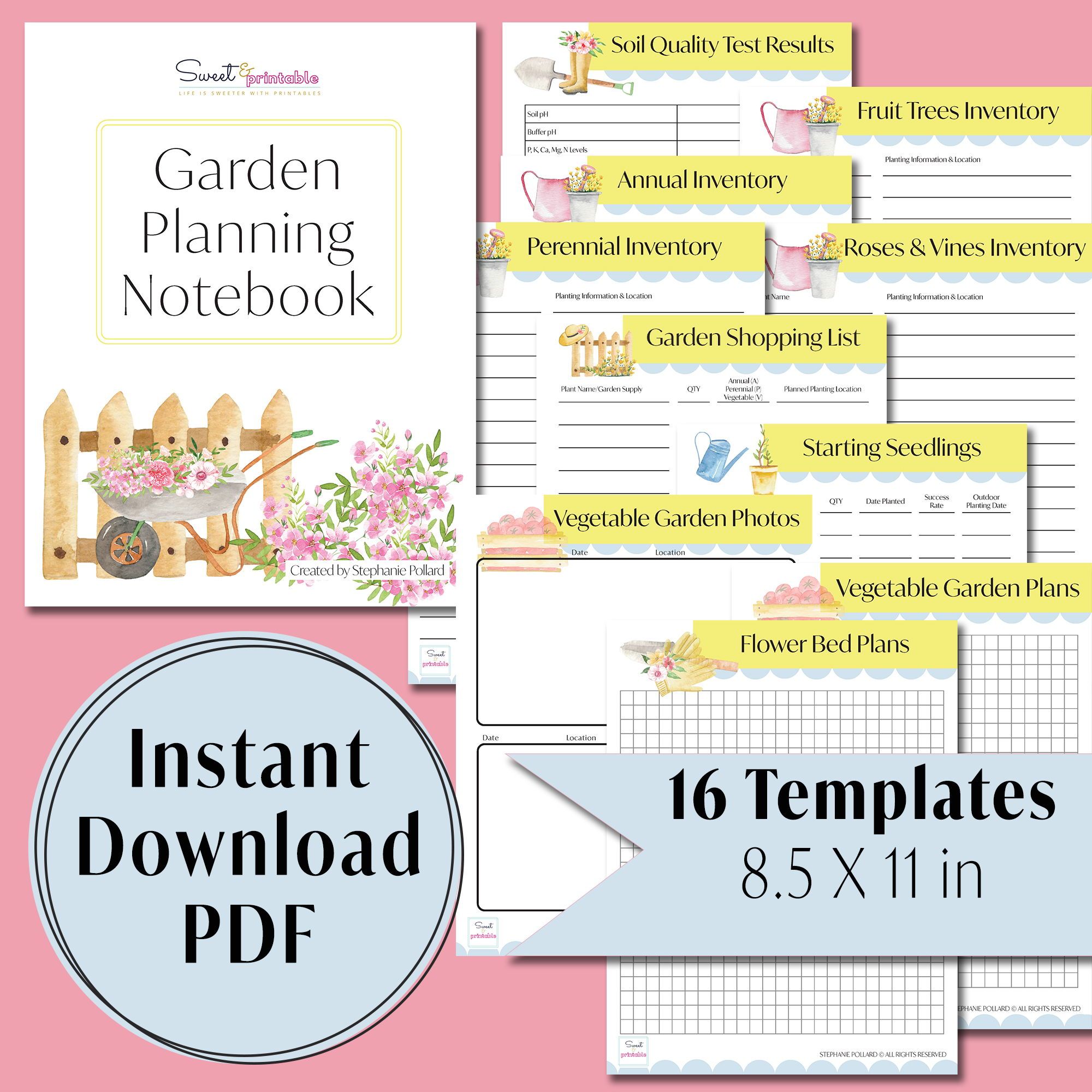 Garden Planner Printable Garden Planner Printable Houseplant