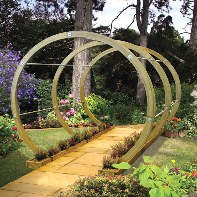 Round Wedding Arch Wooden Arch Wedding Backdrop Outdoor