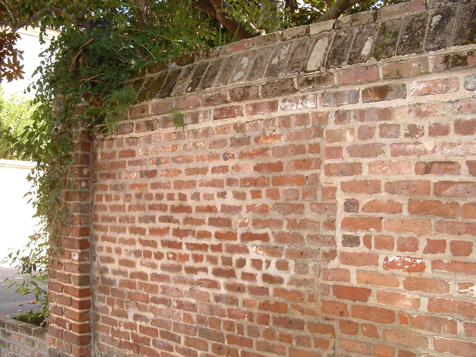 Brick Wall Garden Designs