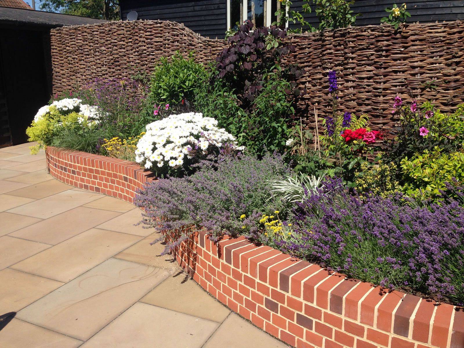 Old Brick Serpentine Garden Wall