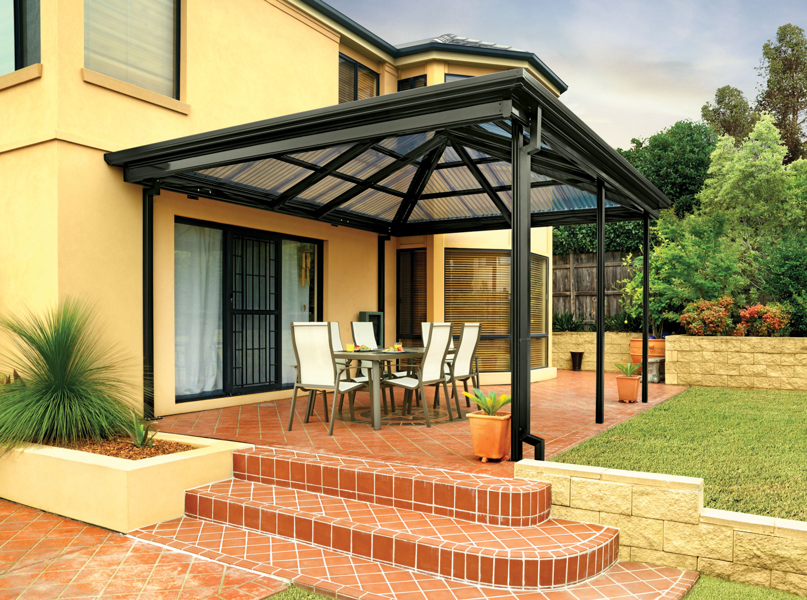 X Outdoor Pergola Patio Sun Shade Steel Pergola