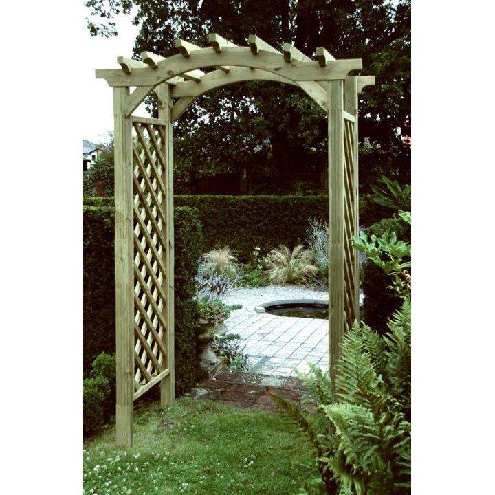 Stunning Solid Timber Horizon Arch Decorative Garden Arches