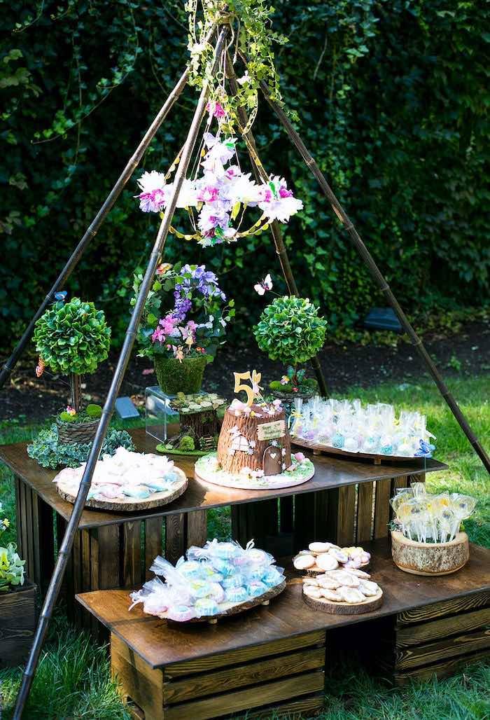 Karas Party Ideas Enchanted Fairy Garden Birthday Party