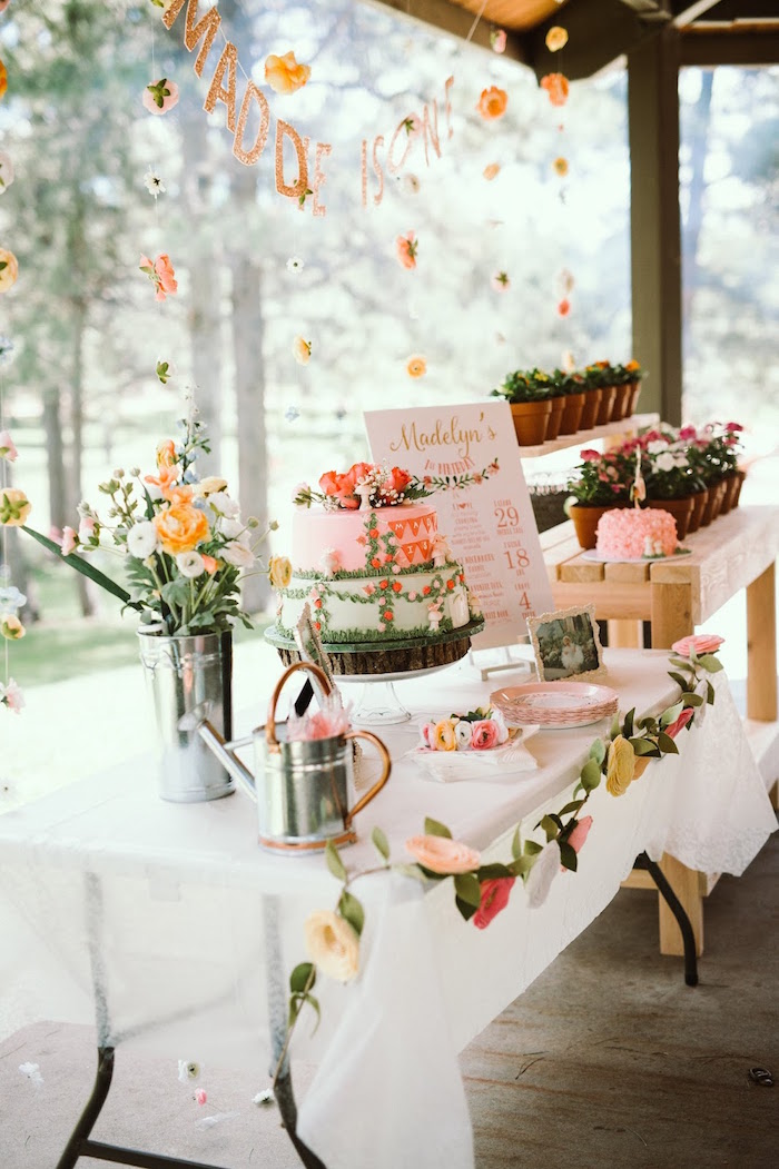 Elegant Botanical Garden Birthday Brunch
