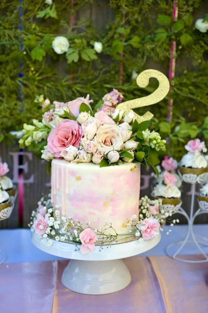 Karas Party Ideas Fancy Flower Garden Birthday Party
