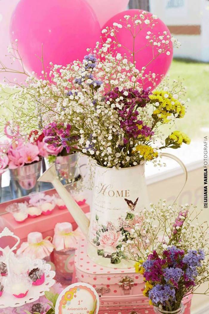 Karas Party Ideas Vintage Enchanted Garden Birthday Party