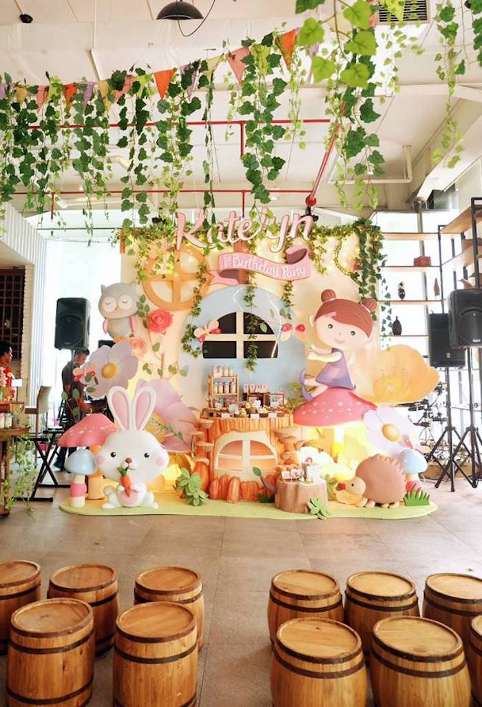 Gorgeous Garden Themed St Birthday Party