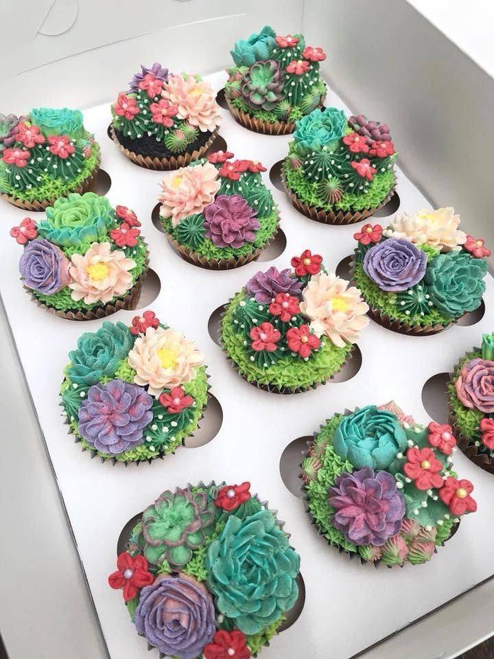 Flowertopped Cupcakes