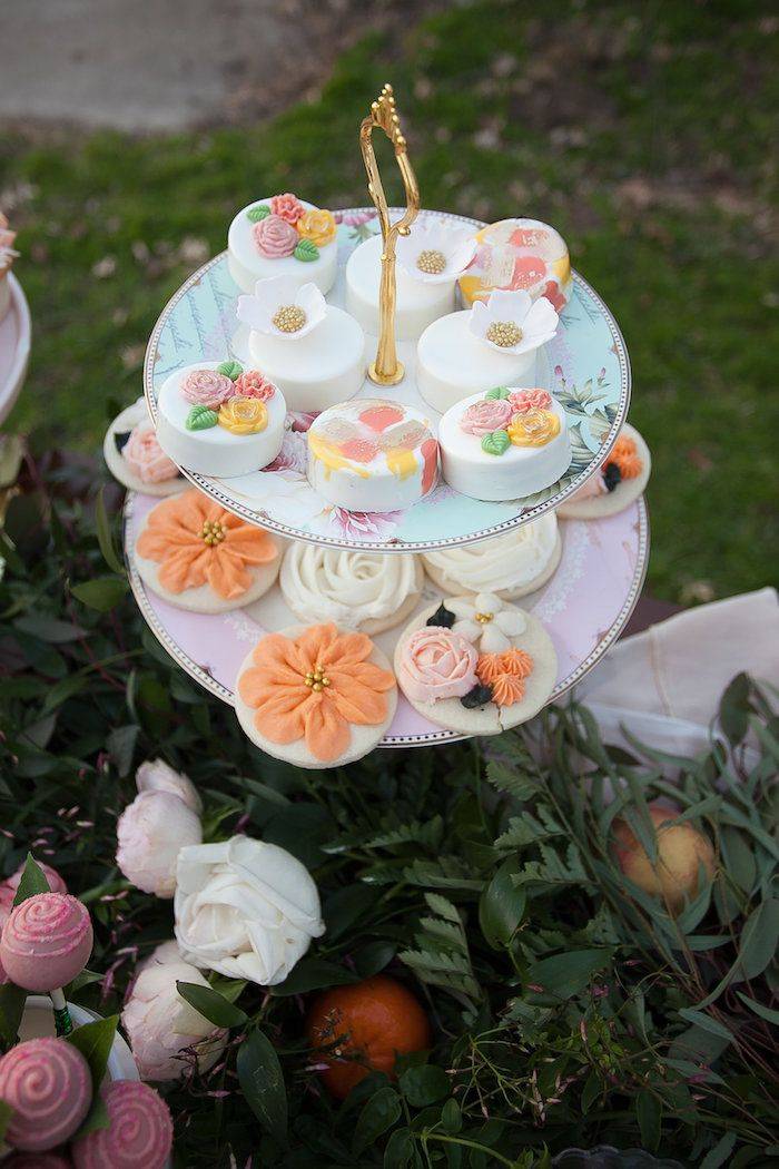 Garden Birthday Dessert Buffet Birthday Desserts