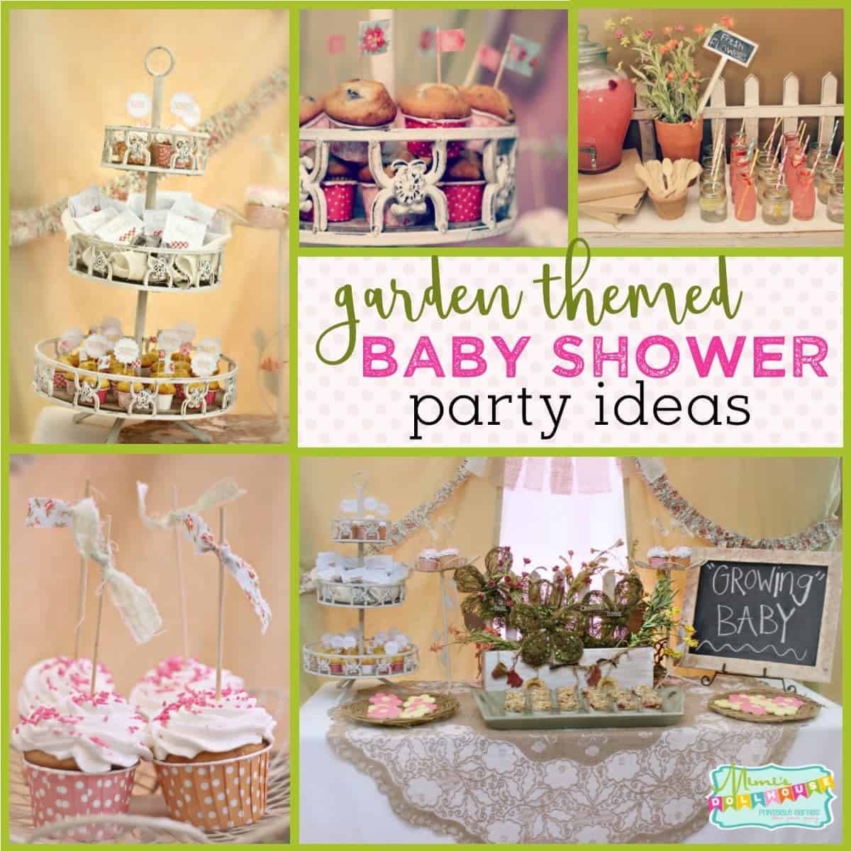 Baby In Bloom Garden Themed Baby Shower Garden Baby Shower Theme
