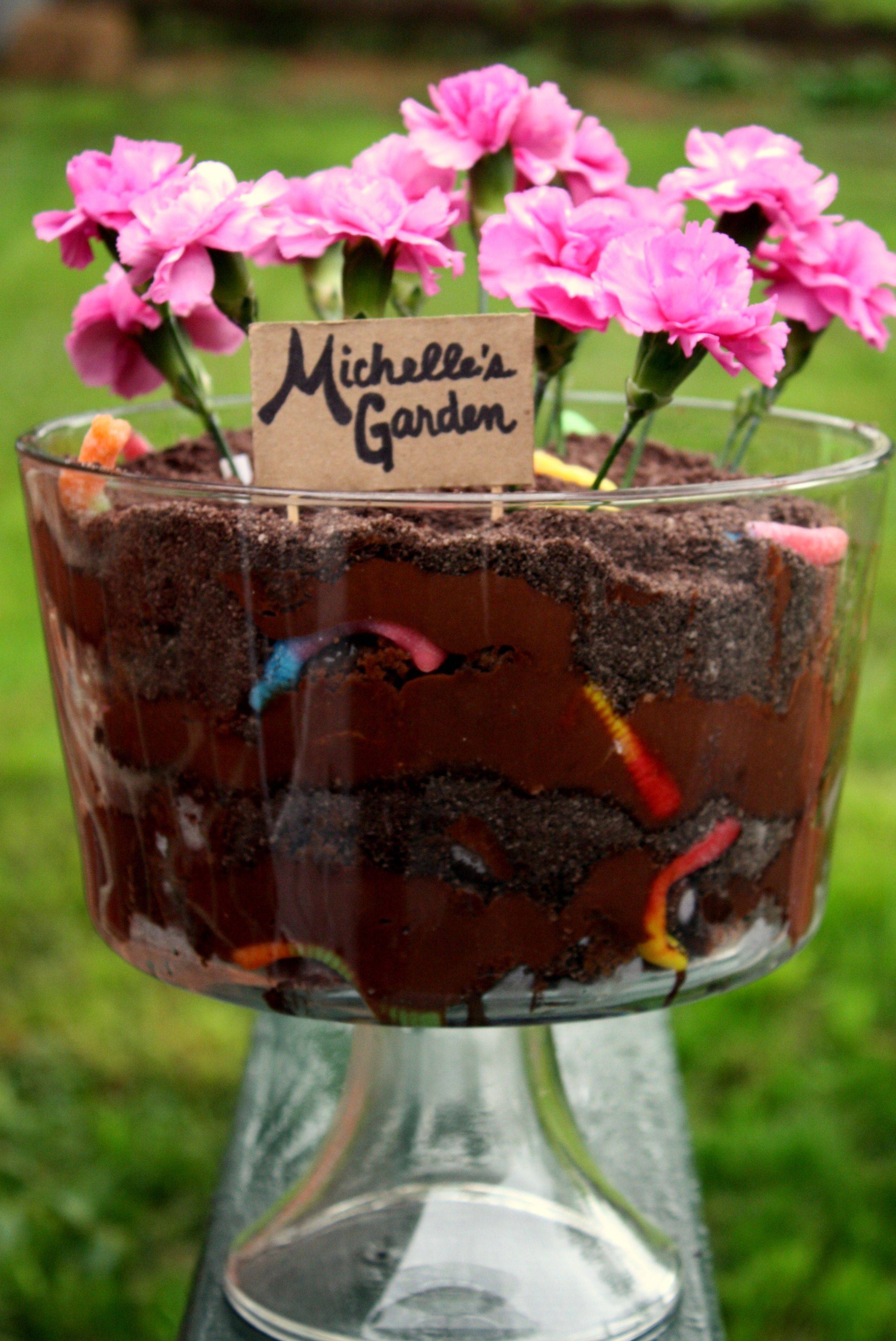 Dirt And Worms Dirt Cake