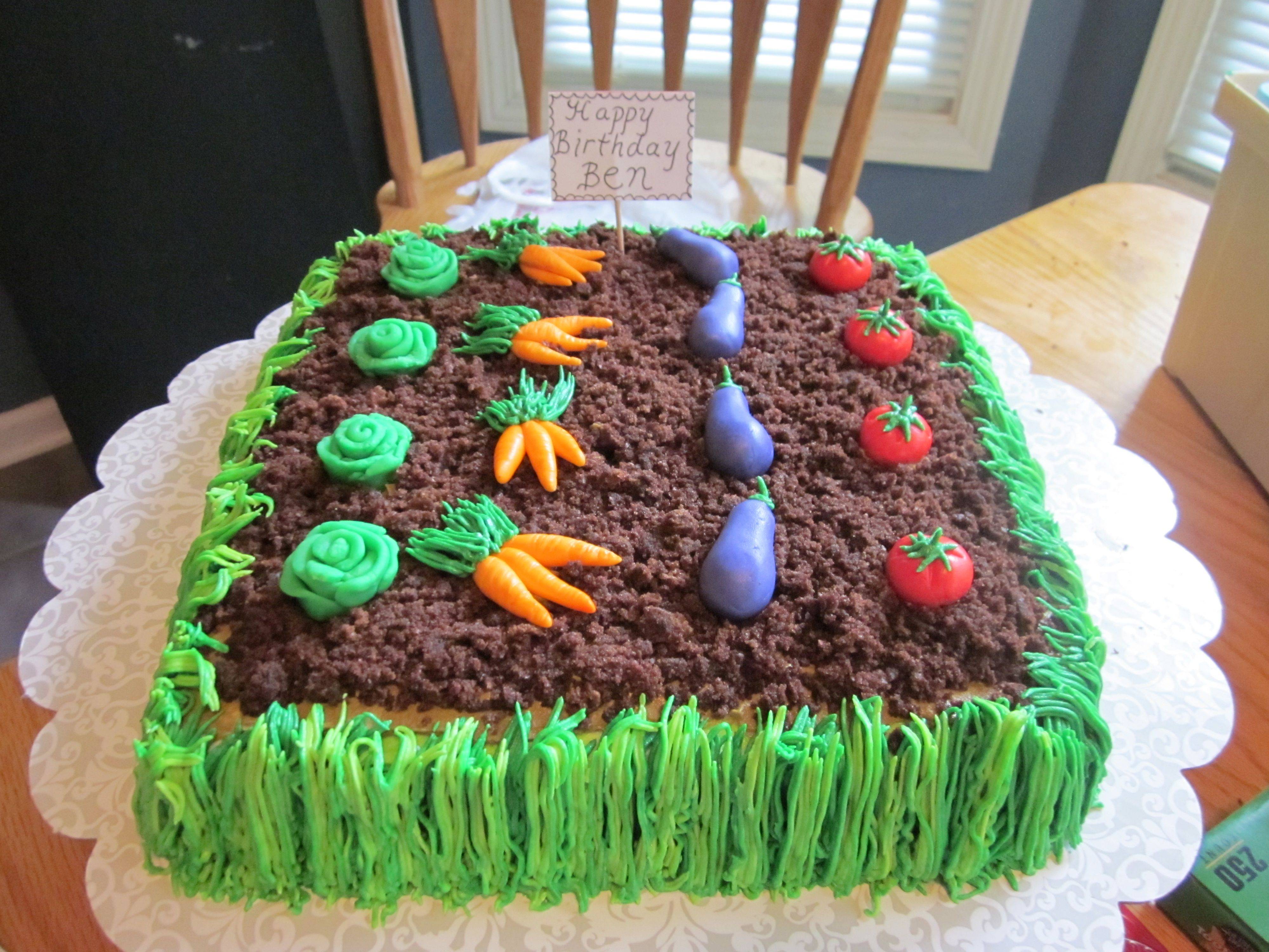 Garden Birthday Cake