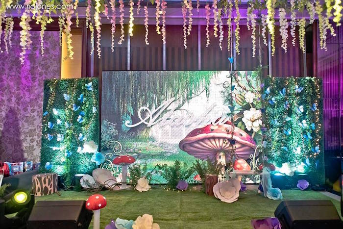 Karas Party Ideas Enchanted Garden Birthday Party