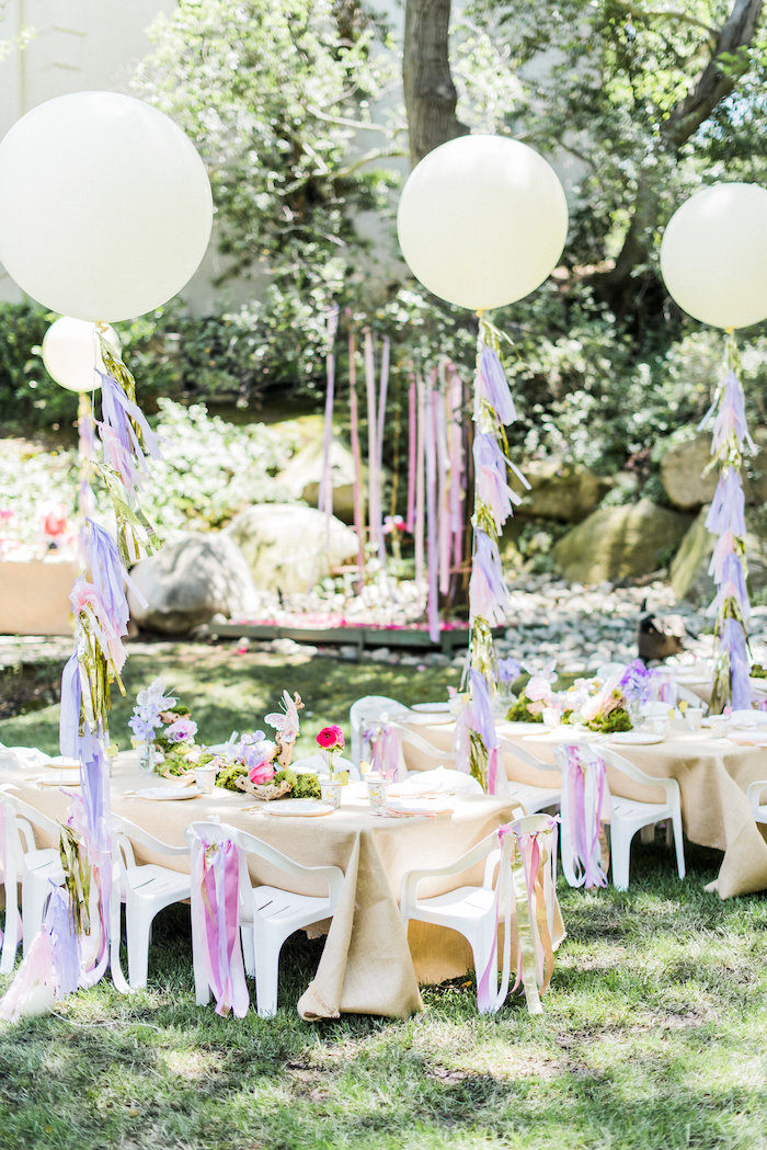 Karas Party Ideas Vintage Enchanted Garden Birthday Party