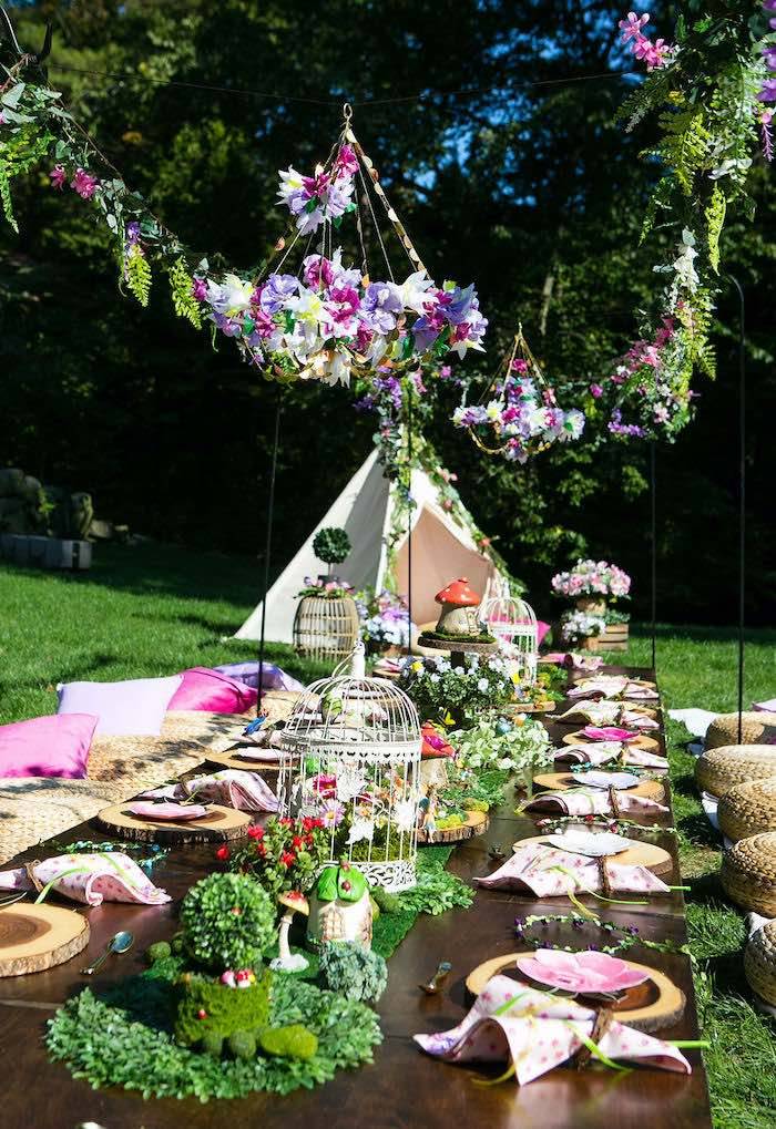 Karas Party Ideas Enchanted Fairy Garden Birthday Party