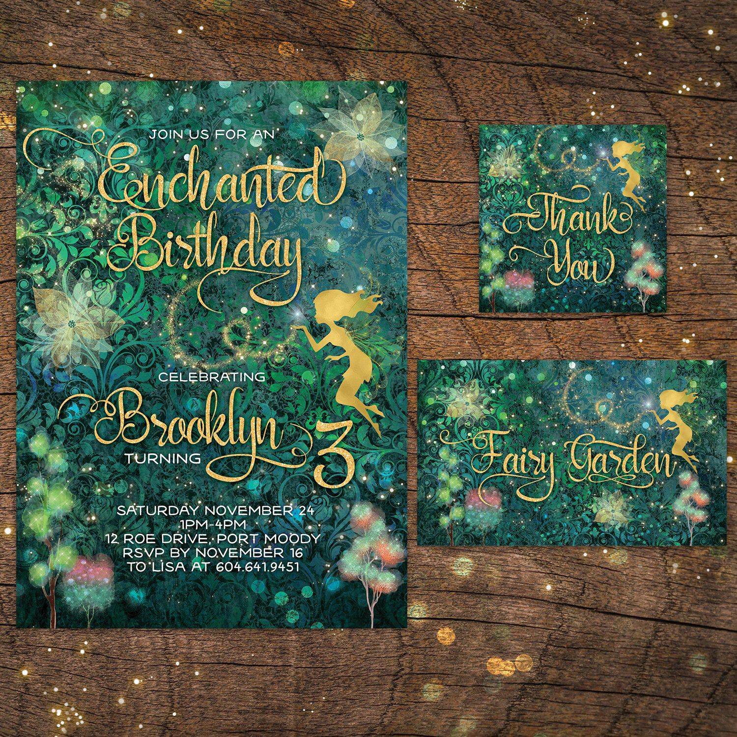 Enchanted Forest Invitation